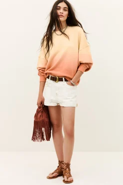 Ba&Sh MAHIDA sweat oversize JAUNE Sale
