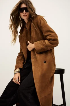 Ba&Sh MAINA manteau style trench MARRON Discount