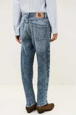 Ba&Sh MALLY jean droit premium BLEU Discount