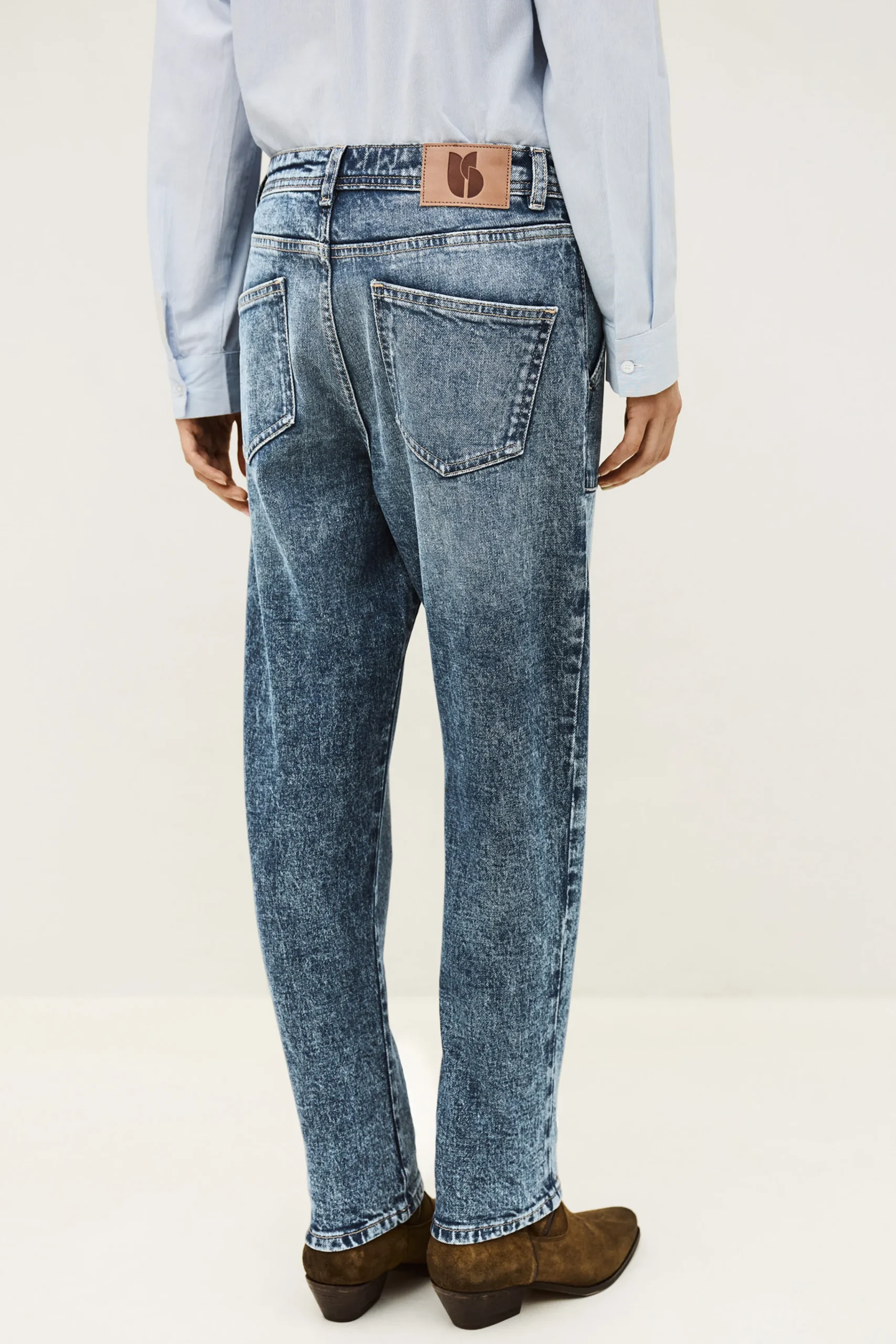 Ba&Sh MALLY jean droit premium BLEU Discount