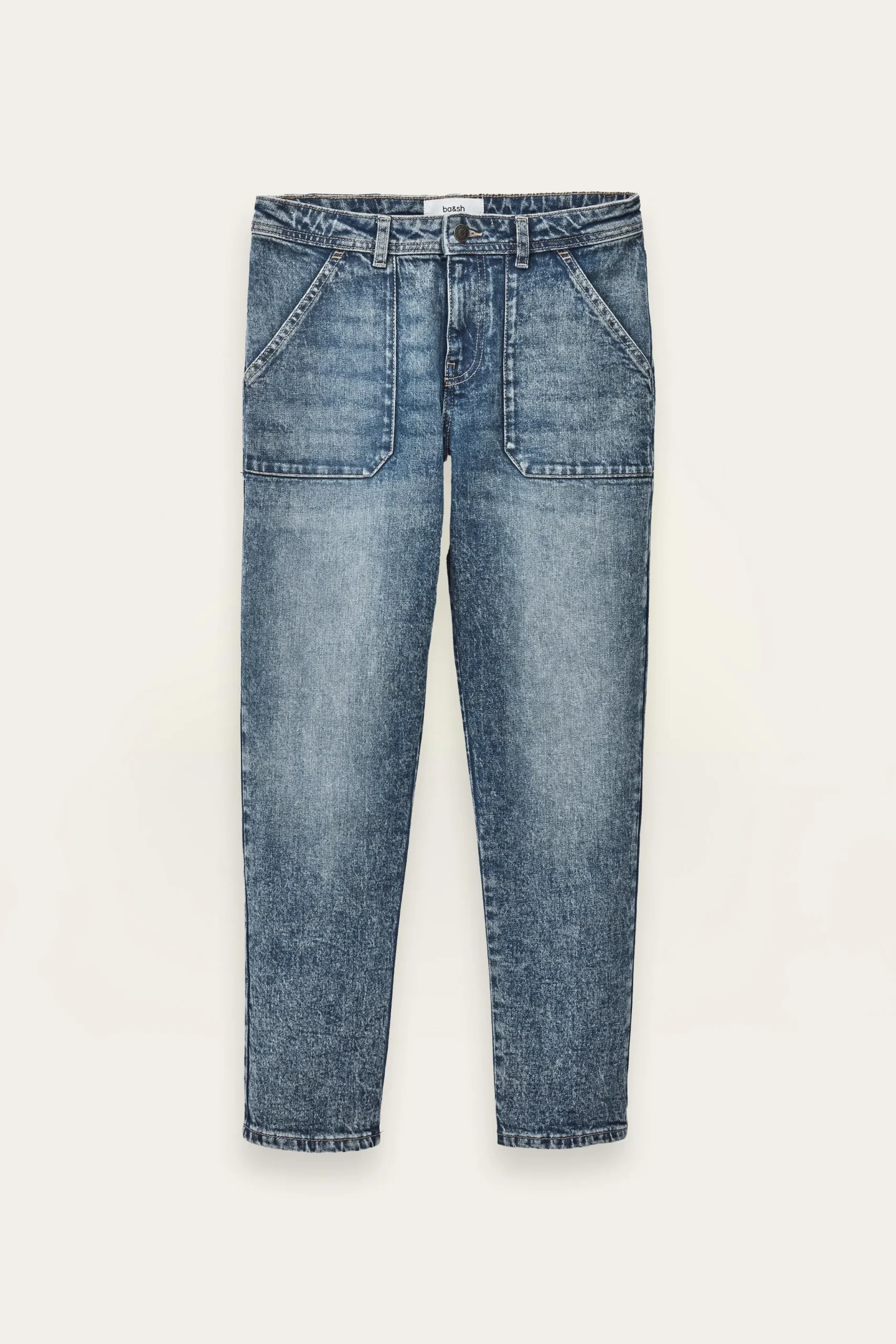 Ba&Sh MALLY jean droit premium BLEU Discount