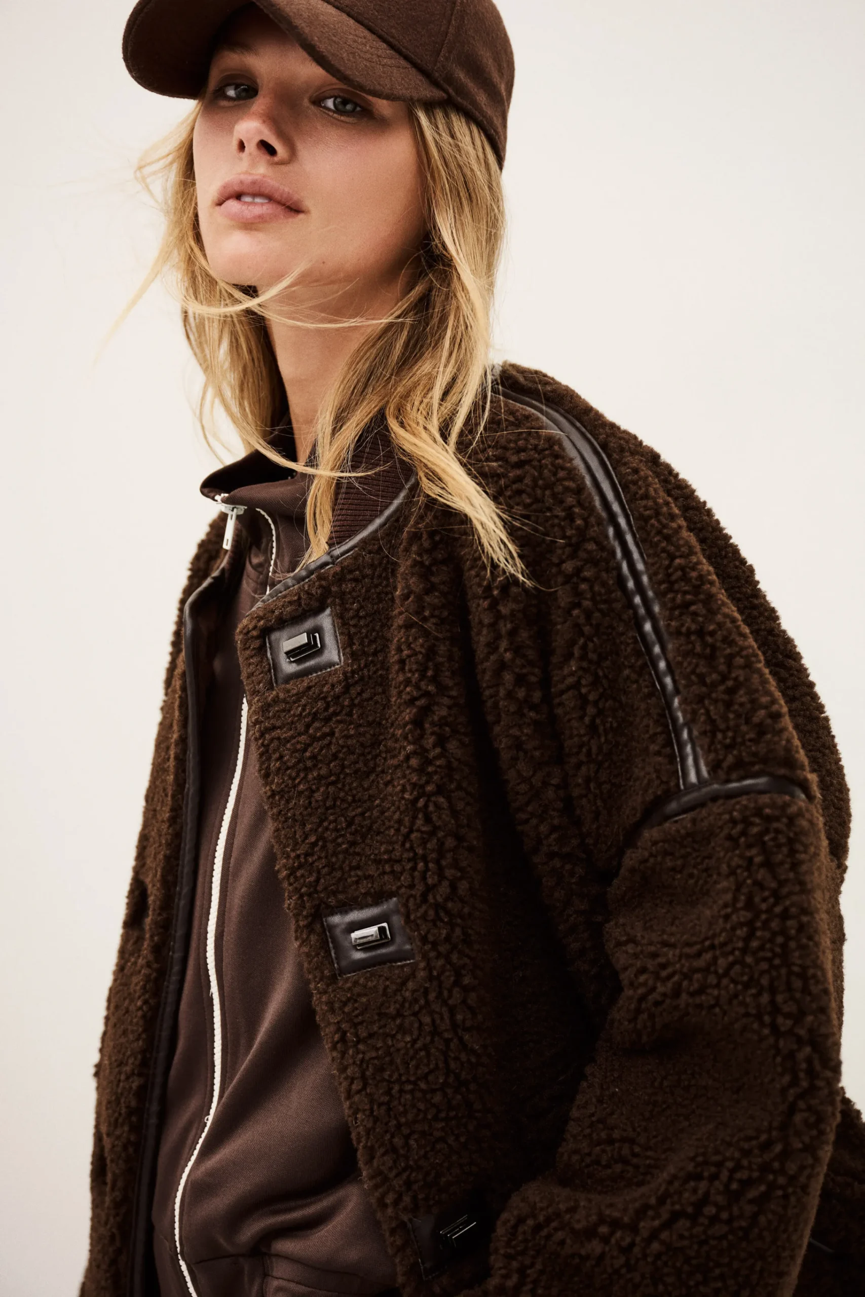 Ba&Sh MAURY MANTEAU MARRON Hot