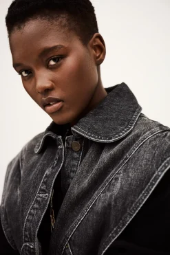 Ba&Sh MAX blouson en jean NOIR Outlet