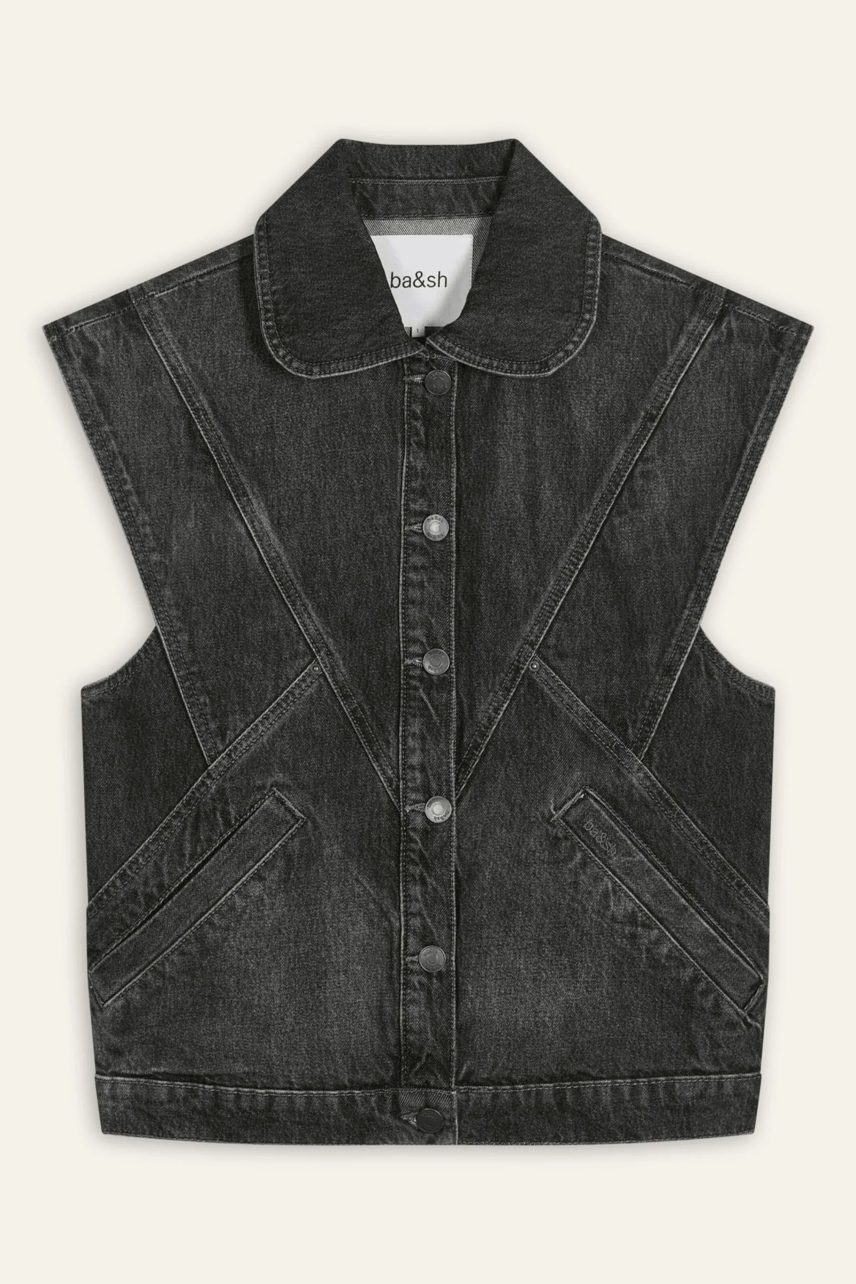 Ba&Sh MAX blouson en jean NOIR Outlet