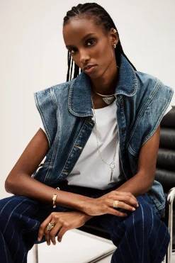 Ba&Sh MAX VESTE BLEU Hot