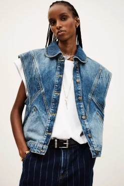 Ba&Sh MAX VESTE BLEU Hot