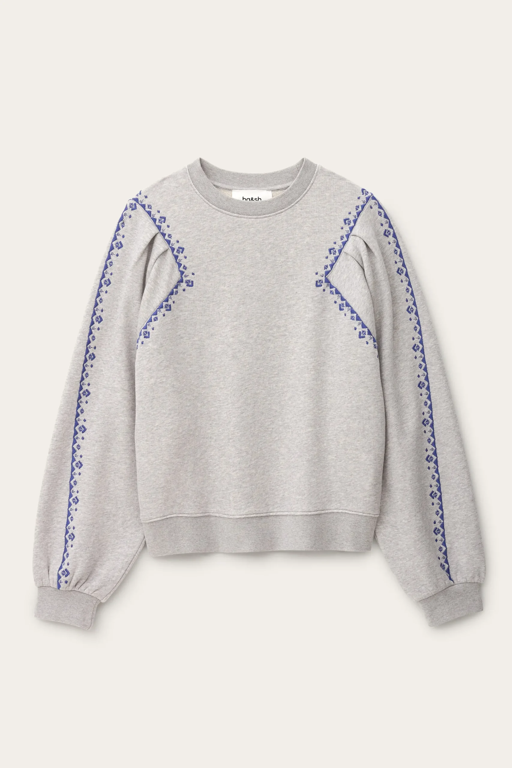 Ba&Sh MESTA sweat brodé GRIS New