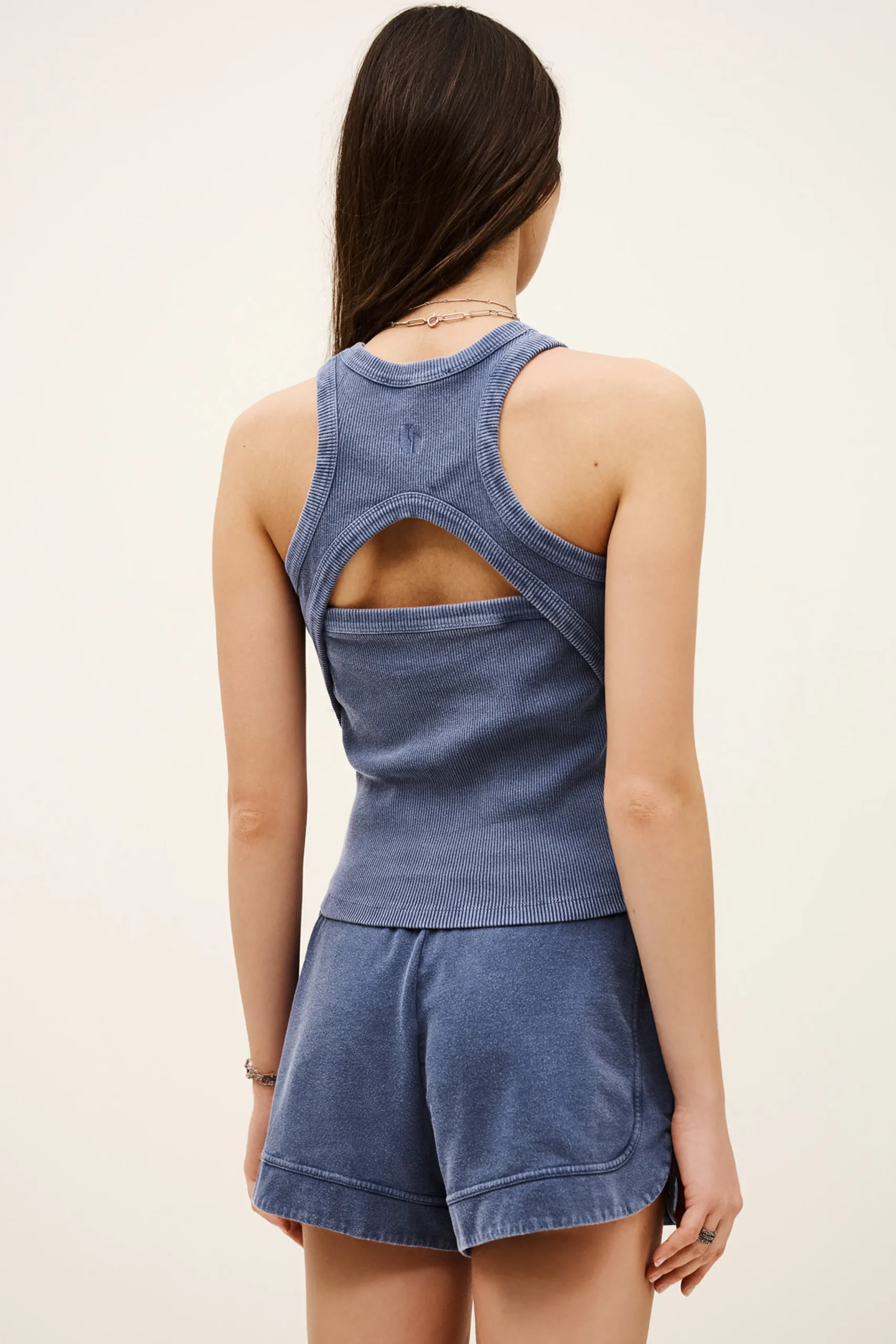 Ba&Sh MIA débardeur coton BLEU Sale