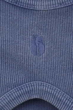 Ba&Sh MIA débardeur coton BLEU Sale