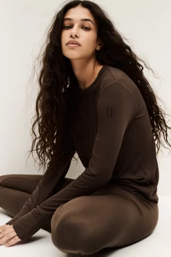 Ba&Sh MICHA t-shirt manches longues MARRON Best