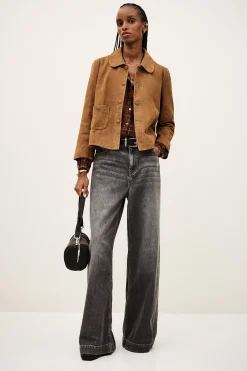 Ba&Sh MILAS veste coupe droite MARRON Sale