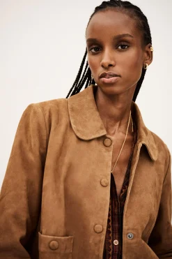 Ba&Sh MILAS veste coupe droite MARRON Sale
