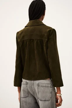 Ba&Sh MILAS veste coupe droite VERT Sale
