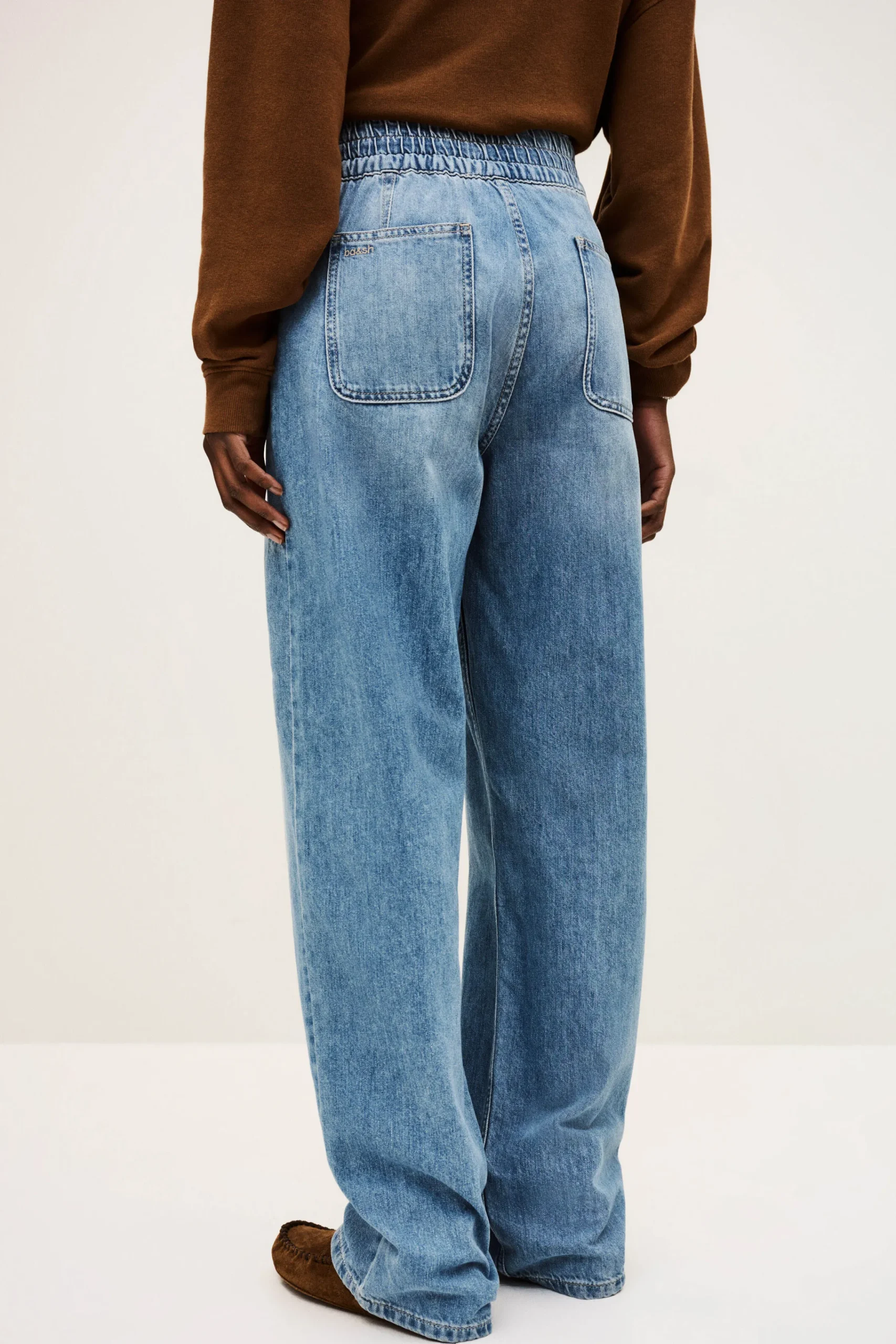 Ba&Sh MIMA Jeans wide straight BLEU Outlet