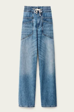 Ba&Sh MIMA Jeans wide straight BLEU Outlet