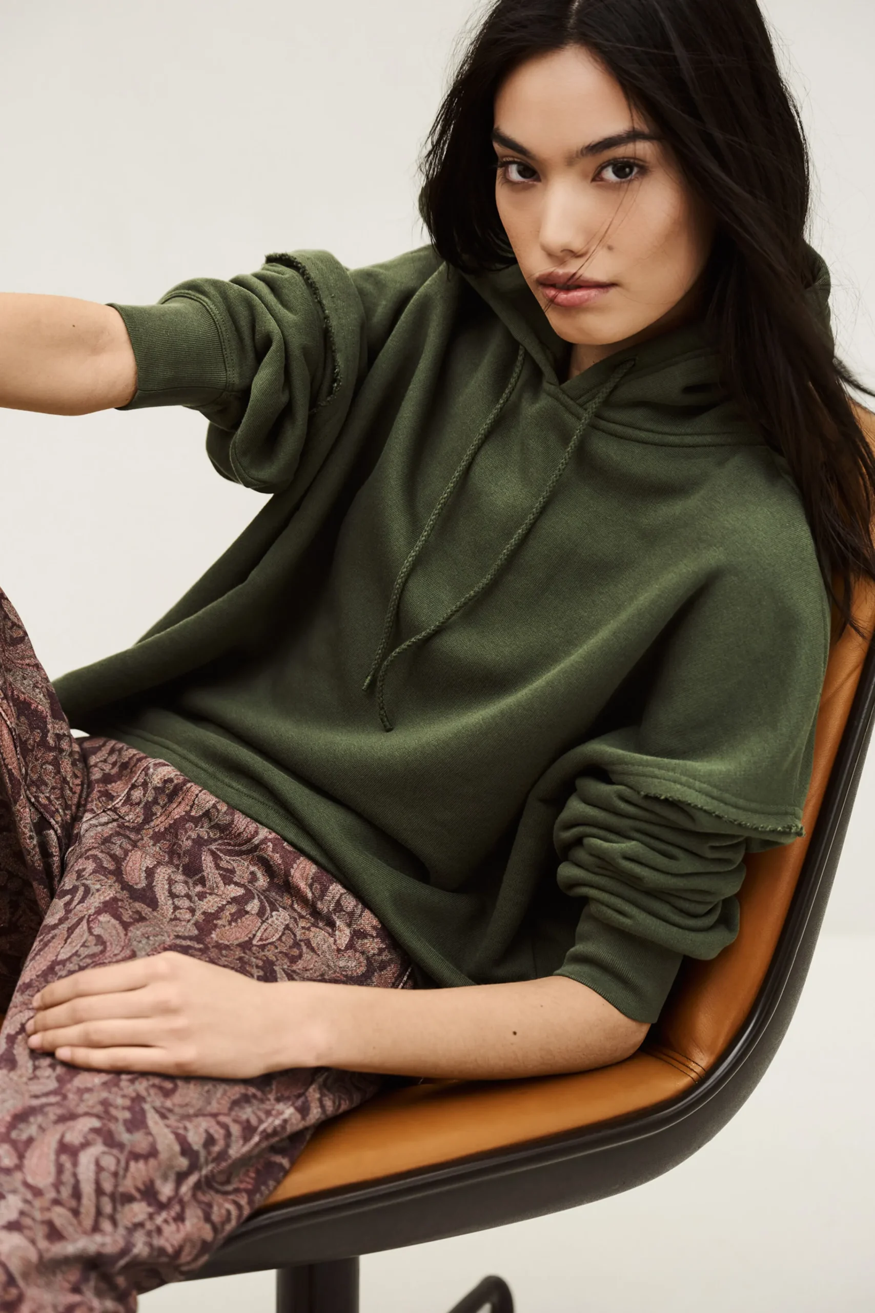 Ba&Sh MOBY sweat-shirt capuche loose VERT Clearance