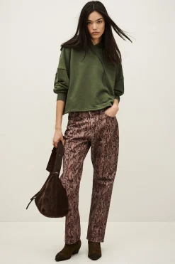 Ba&Sh MOBY sweat-shirt capuche loose VERT Clearance