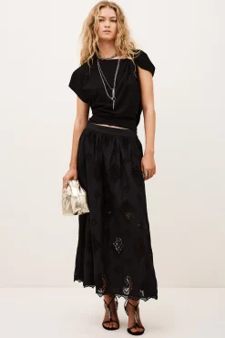 Ba&Sh MONA jupe longue NOIR Sale