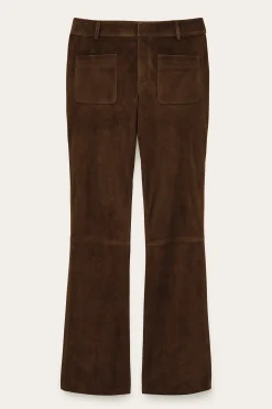 Ba&Sh MOSSI pantalon large MARRON