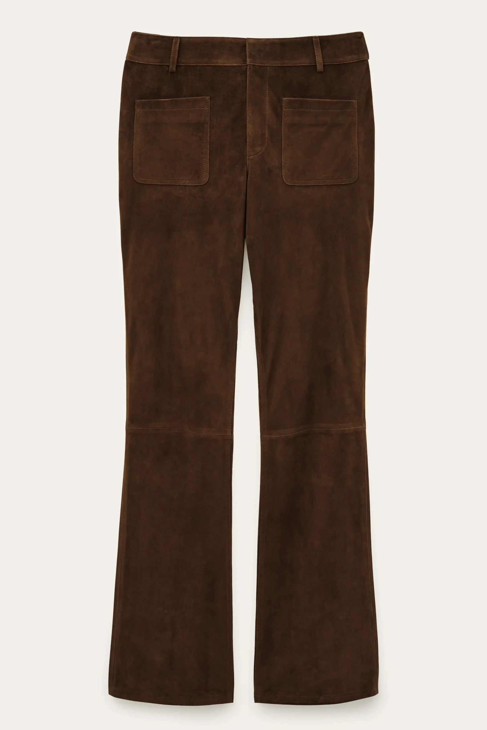Ba&Sh MOSSI pantalon large MARRON