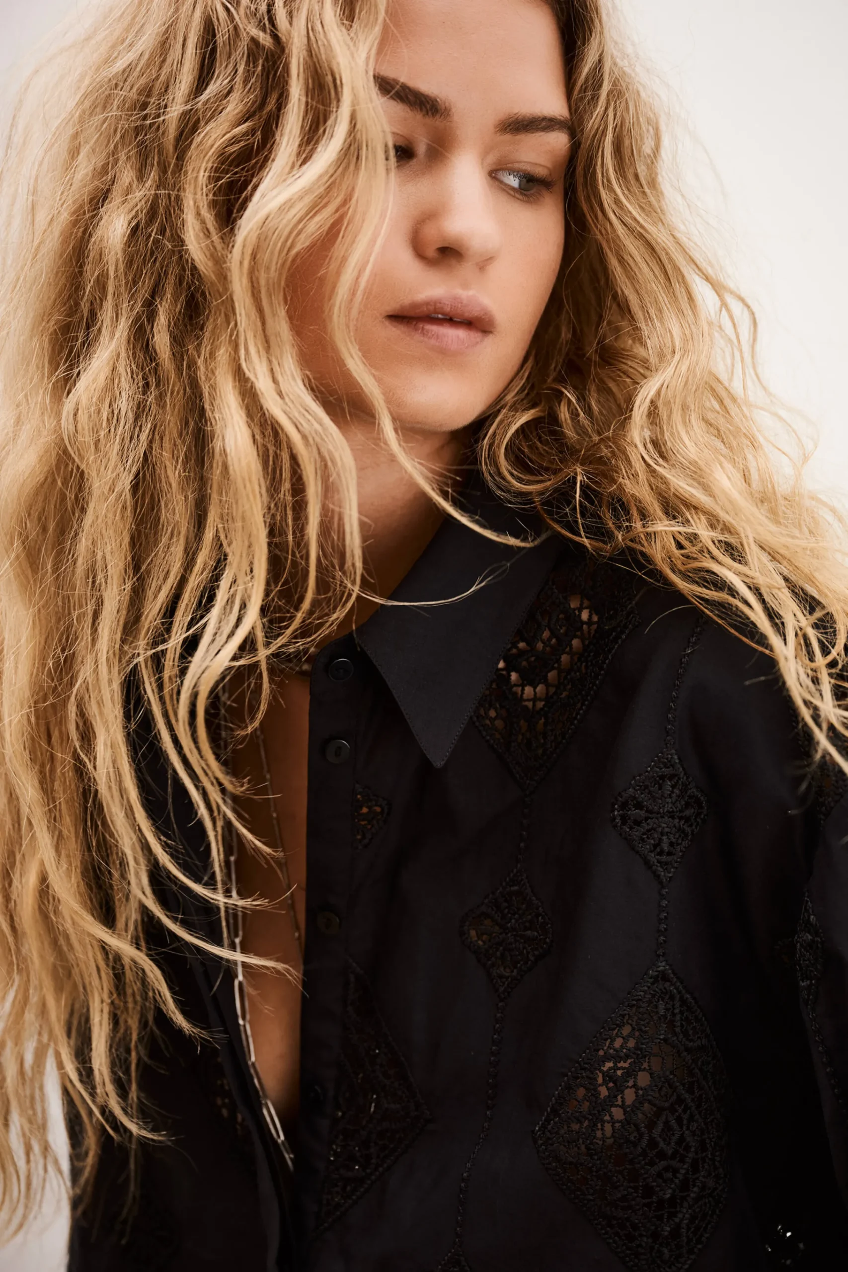 Ba&Sh MURIEL chemise manches /4 NOIR Outlet