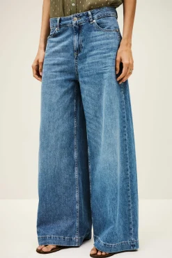 Ba&Sh MUSC jean coupe large BLEU Clearance