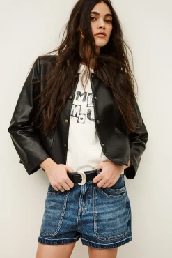 Ba&Sh MYLOS veste manches / NOIR Hot