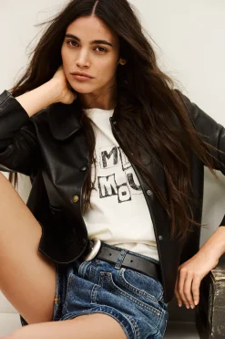 Ba&Sh MYLOS veste manches / NOIR Hot