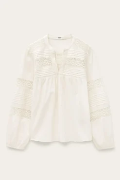 Ba&Sh NAMI blouse loose dentelle ECRU Sale