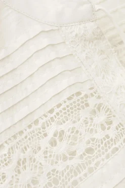 Ba&Sh NAMI blouse loose dentelle ECRU Sale