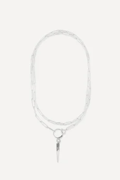 Ba&Sh NAOMIE collier long GRIS Outlet