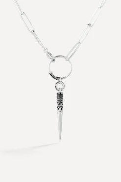 Ba&Sh NAOMIE collier long GRIS Outlet
