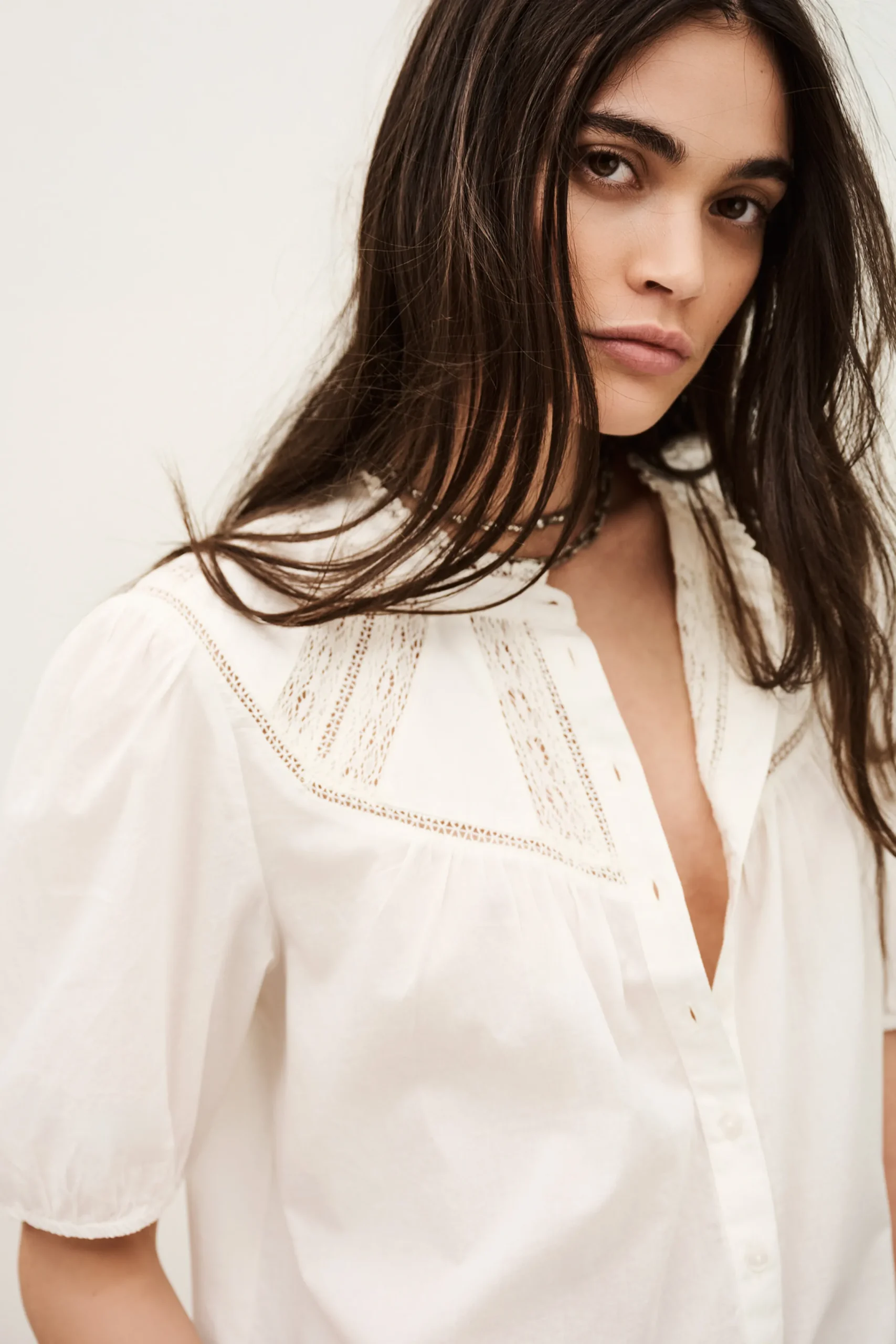 Ba&Sh NELLA chemise coton ECRU Online