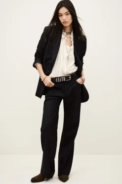 Ba&Sh NISHA blazer droit tailleur BLEU Best