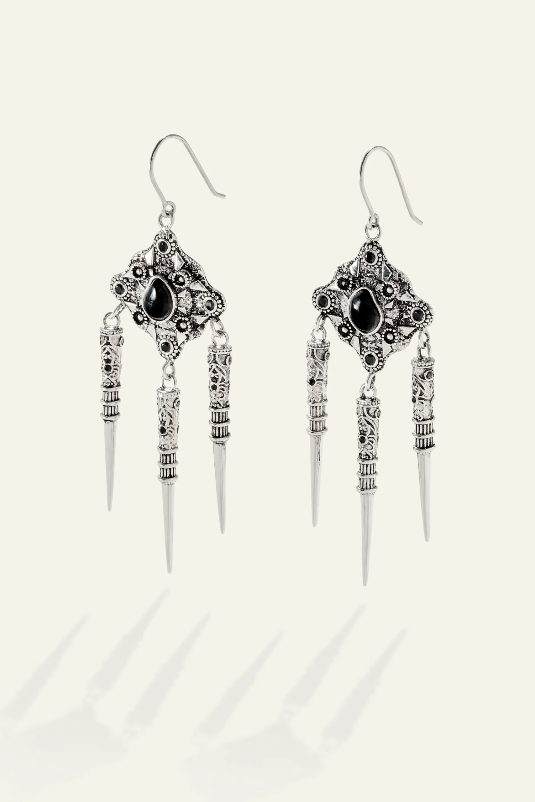 Ba&Sh NORA boucles d'oreilles pendantes GRIS Online