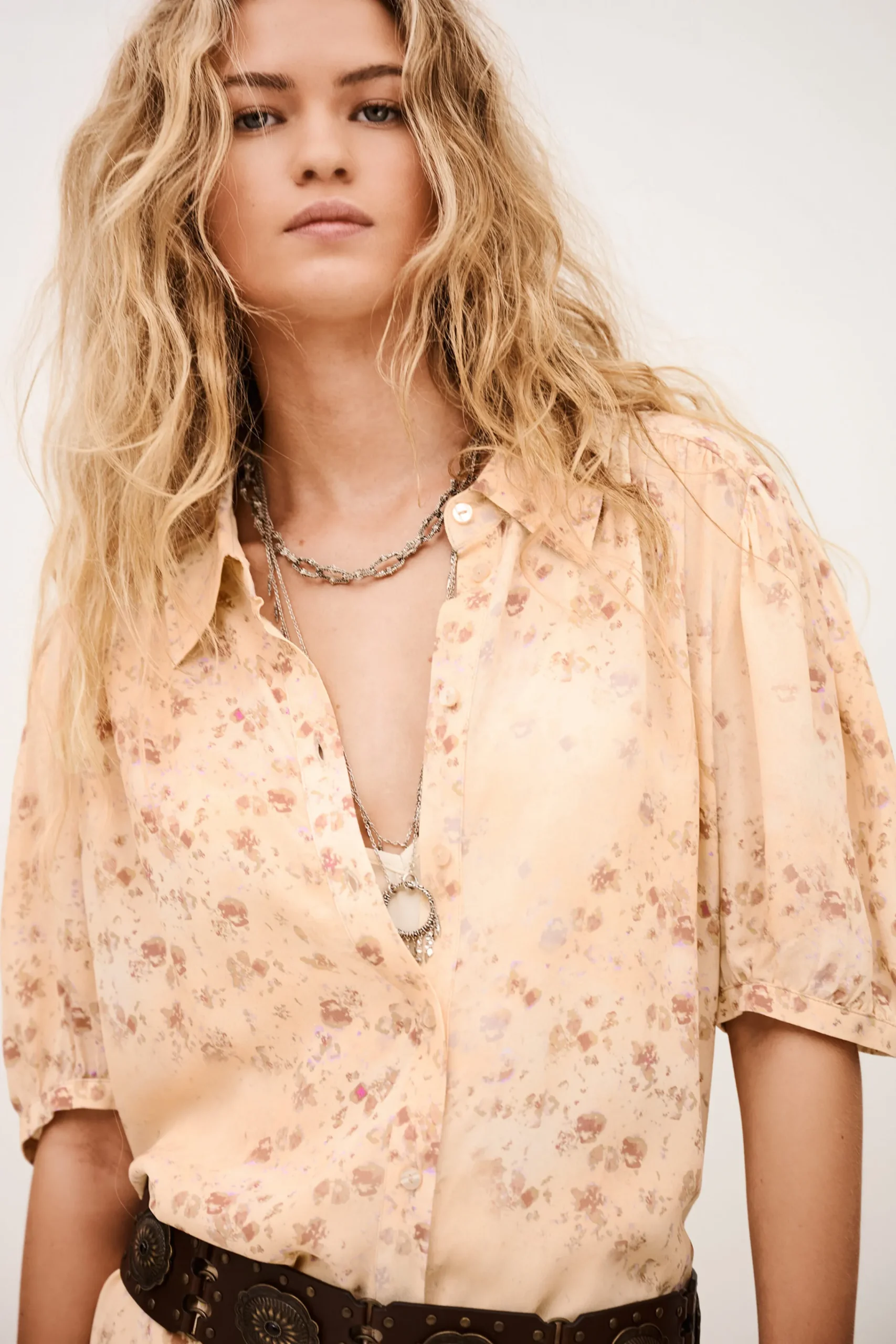 Ba&Sh NORMA robe chemise midi ECRU Sale