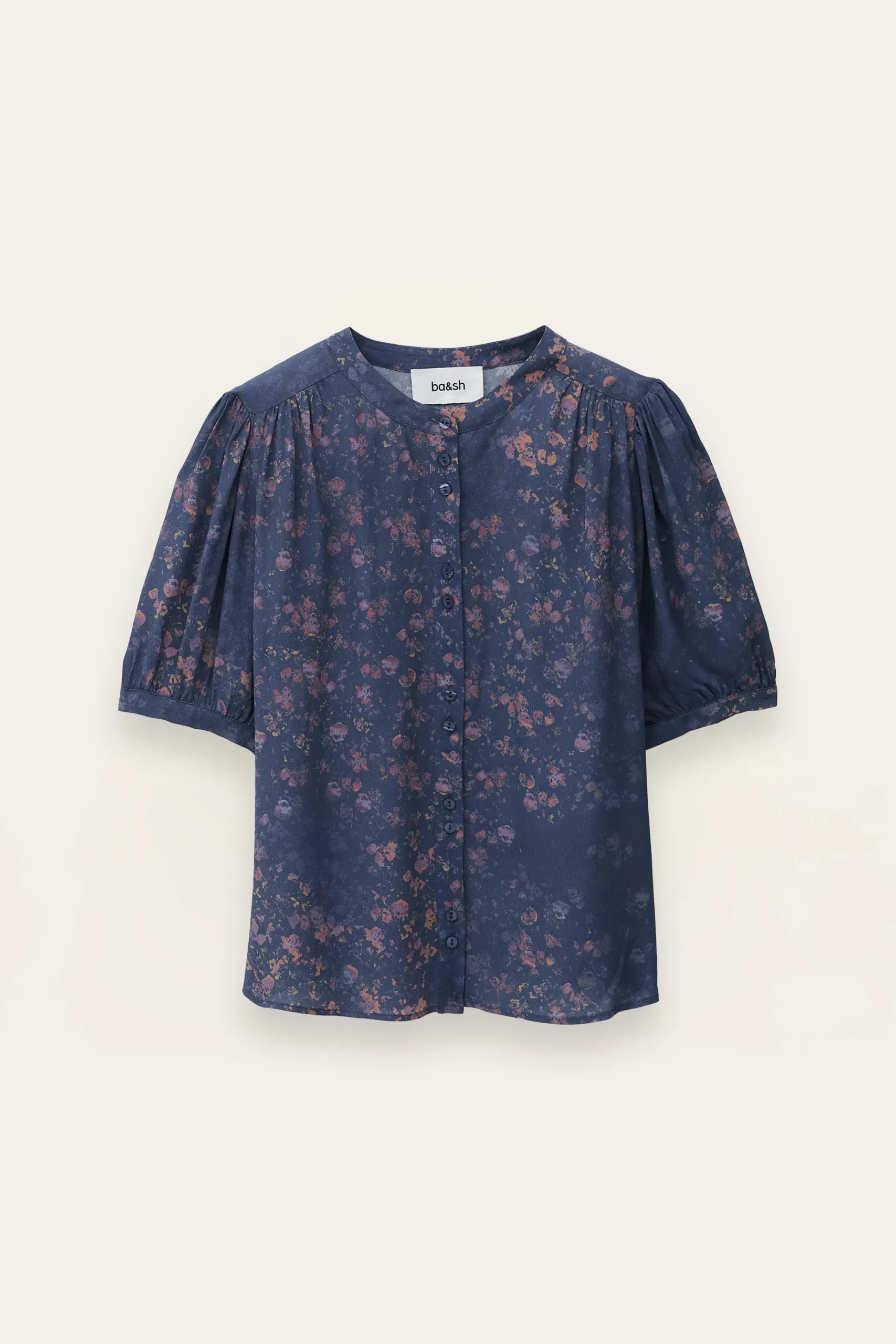 Ba&Sh NOVELLA chemise manches ballons BLEU Hot