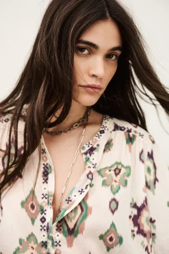 Ba&Sh ODELIE chemise imprimée ECRU Best