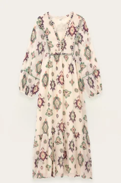 Ba&Sh OELIA robe midi ECRU Clearance