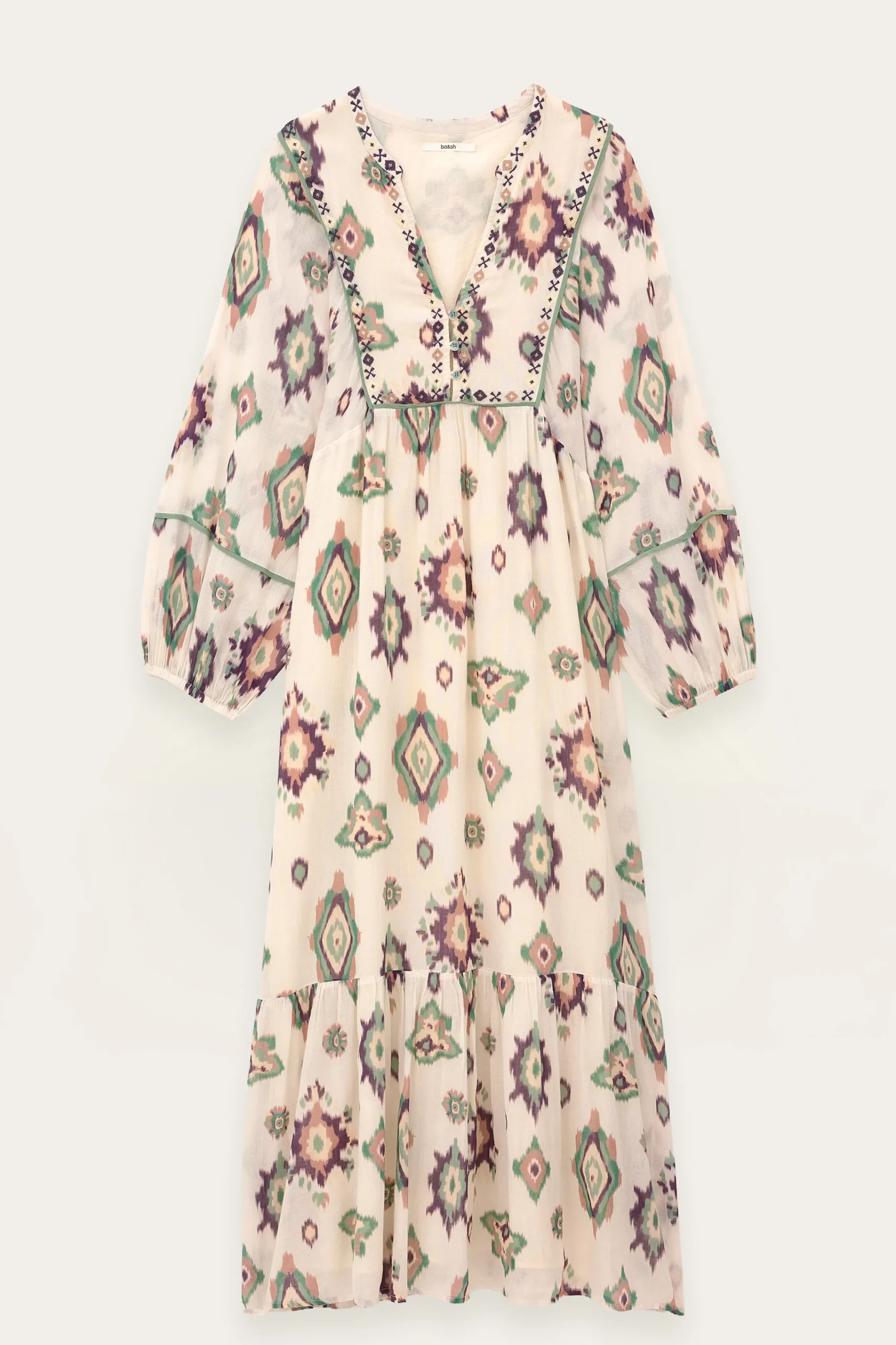 Ba&Sh OELIA robe midi ECRU Clearance