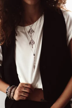 Ba&Sh OJAS collier avec pendentif GRIS Clearance