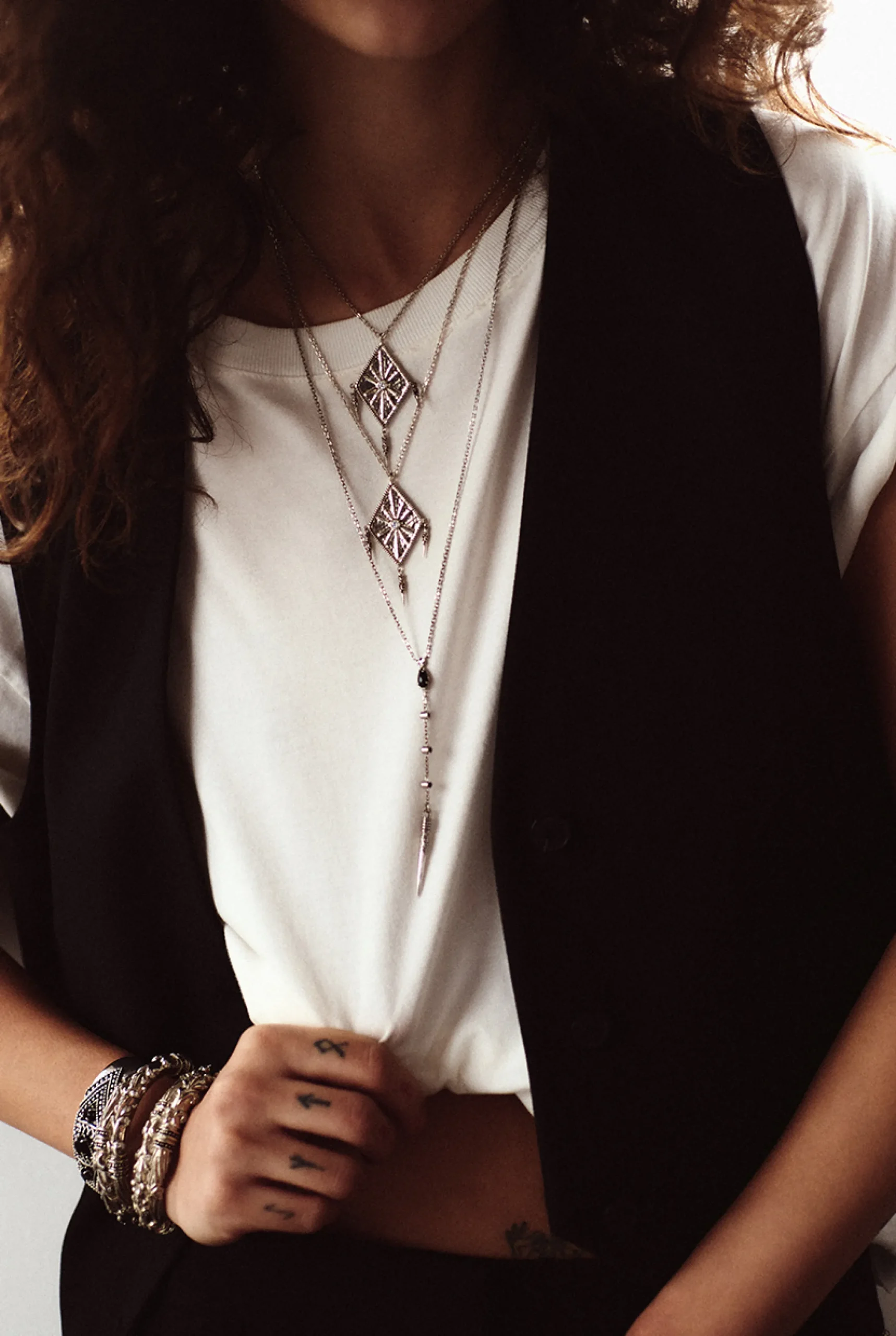 Ba&Sh OJAS collier avec pendentif GRIS Clearance