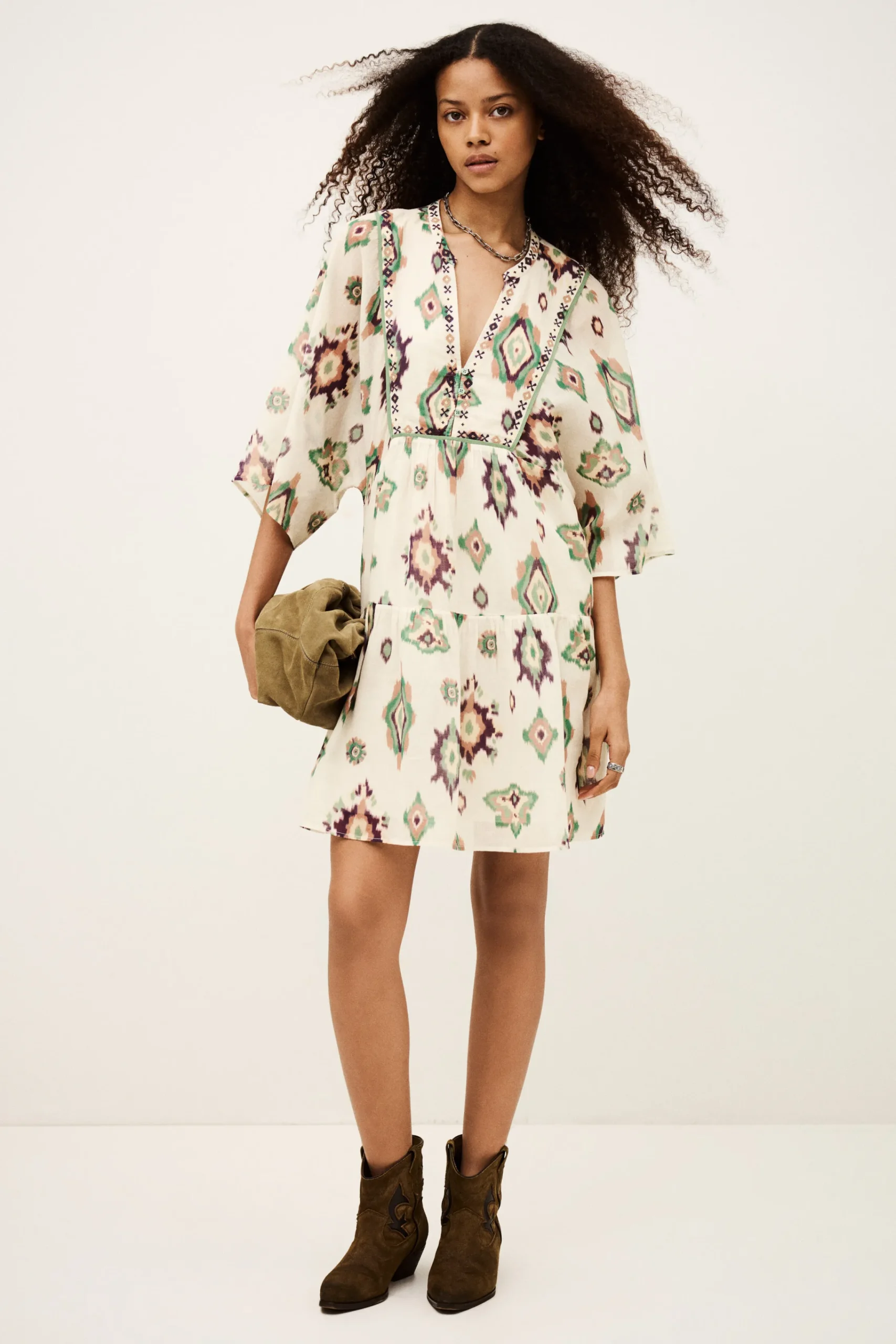 Ba&Sh OLALIE robe courte ECRU Clearance