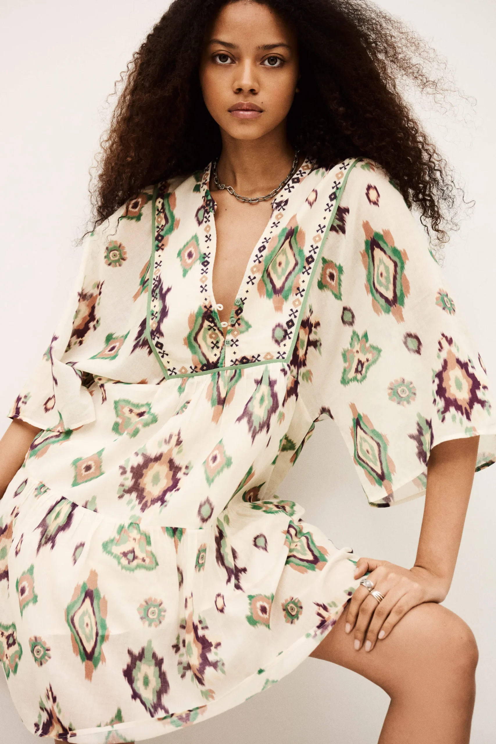 Ba&Sh OLALIE robe courte ECRU Clearance
