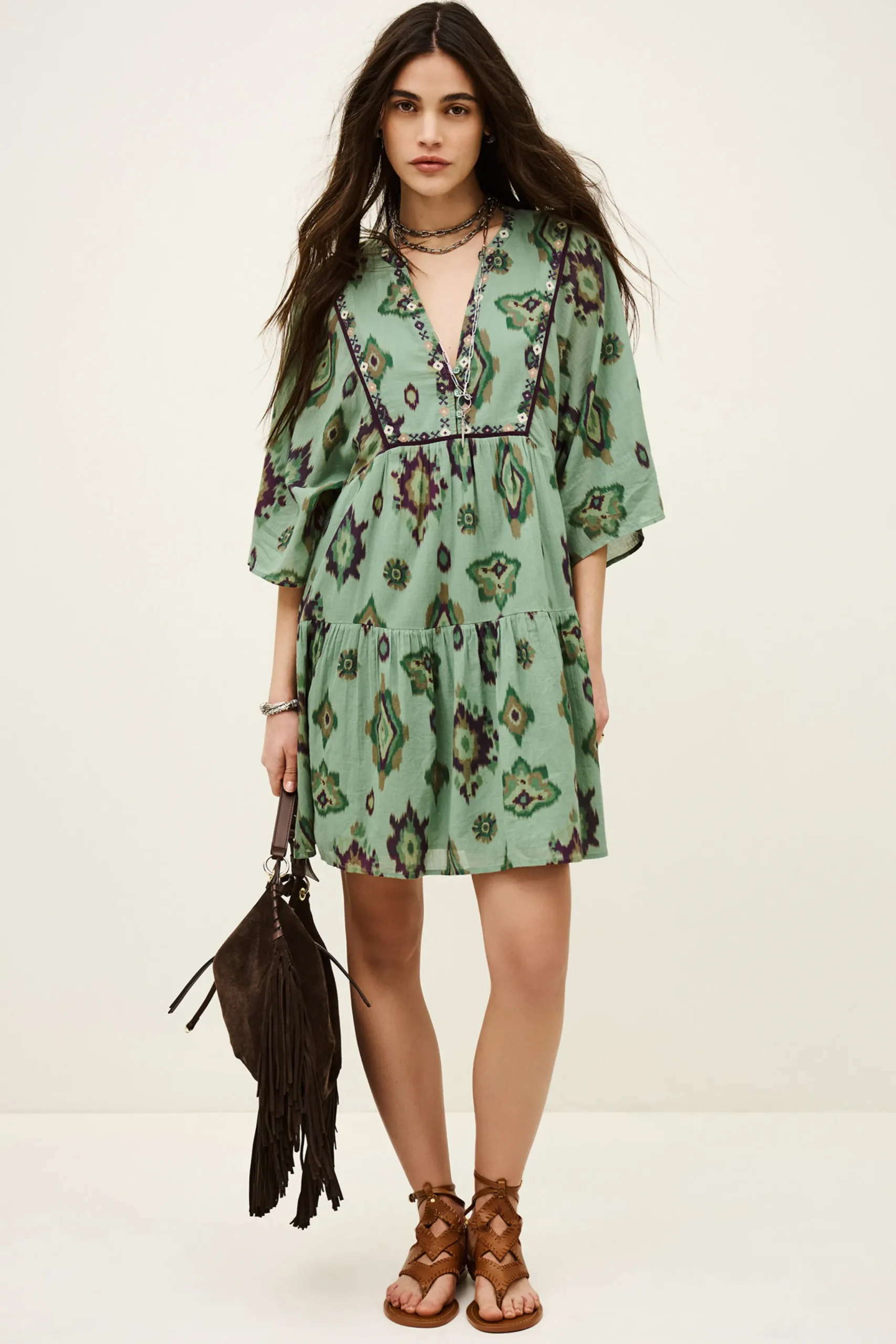 Ba&Sh OLALIE robe courte VERT Online