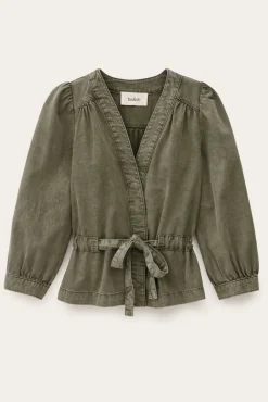 Ba&Sh OLAVINA top portefeuille VERT Hot