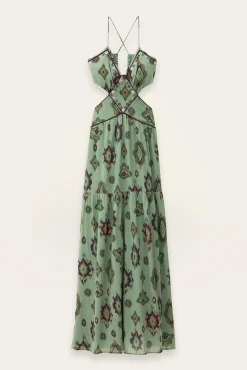Ba&Sh OMELIA robe longue VERT