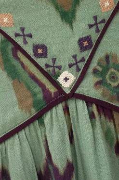 Ba&Sh OMELIA robe longue VERT