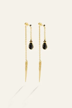 Ba&Sh OSKAR boucles d'oreilles pendentifs 170 € DORE Discount