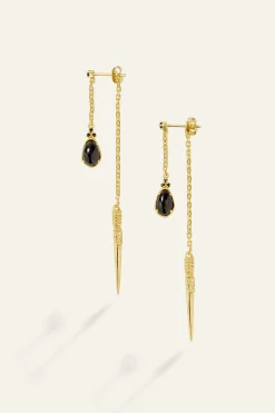 Ba&Sh OSKAR boucles d'oreilles pendentifs 170 € DORE Discount